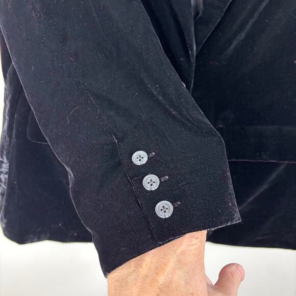 Old Navy NEW Party Blazer Black Velvet XXL Tall 752079 holiday evening event - Picture 6 of 12